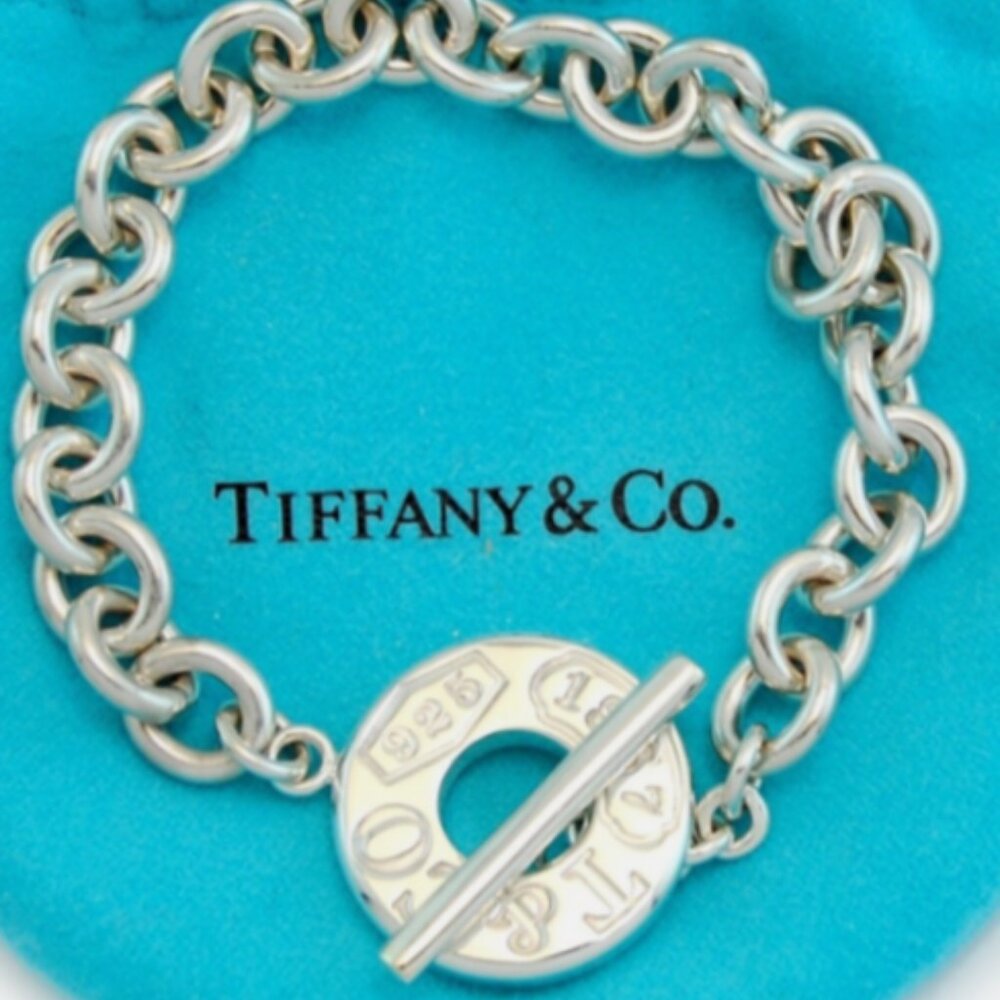 Tiffany & Co 1837 Toggle Bracelet Sterling Silver Rare, Retired